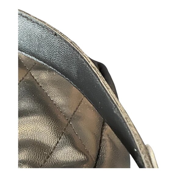 Steve Madden Quilted Black Shoulder Bag – Gunmetal Chain Strap - Picture 12 of 13